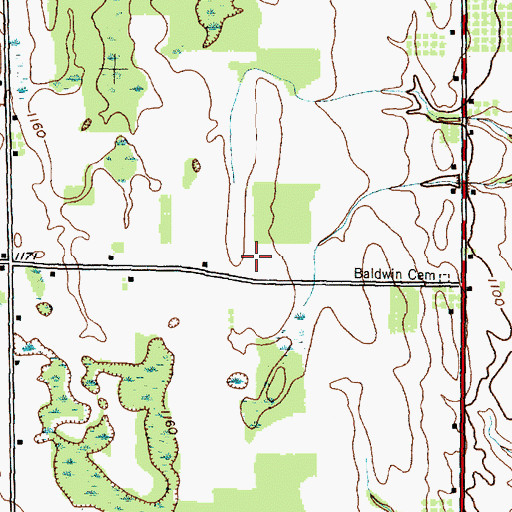 Topographic Map of Benton Mennonite School, NY