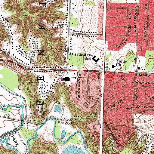 Topographic Map of Bread of Life Christian Academy, NY