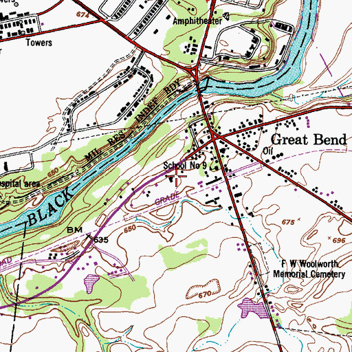 Topographic Map of Christian Heritage School, NY