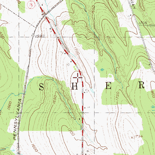 Topographic Map of Clearview School, NY