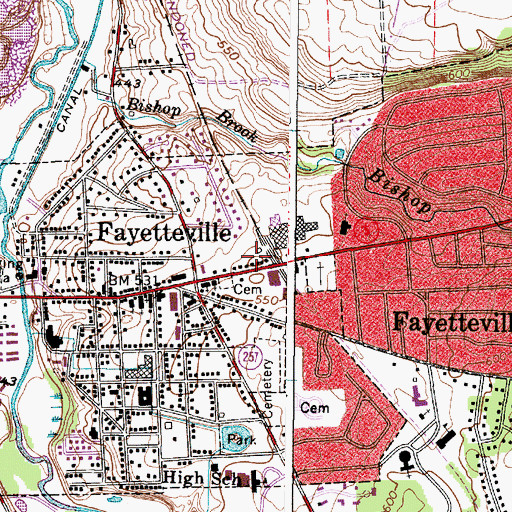 Topographic Map of Creative Environment Day School, NY