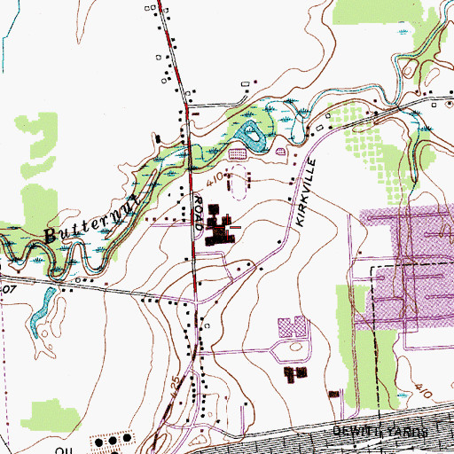 Topographic Map of East Syracuse - Minoa Central High School, NY