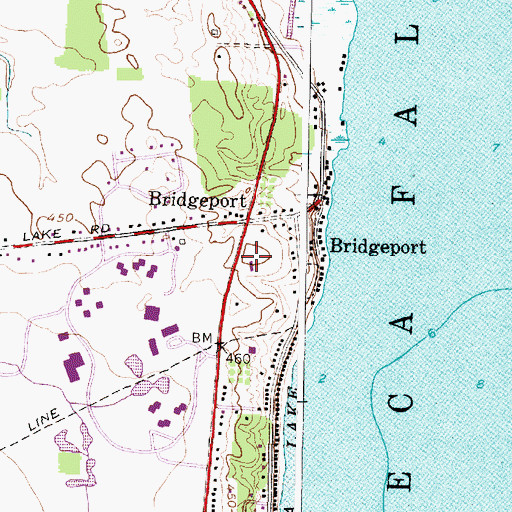 Topographic Map of Finger Lakes Christian School, NY