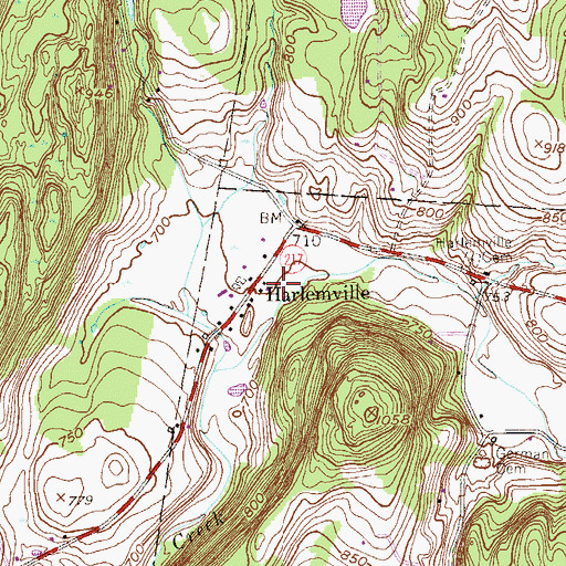 Topographic Map of Hawthorne Valley School, NY
