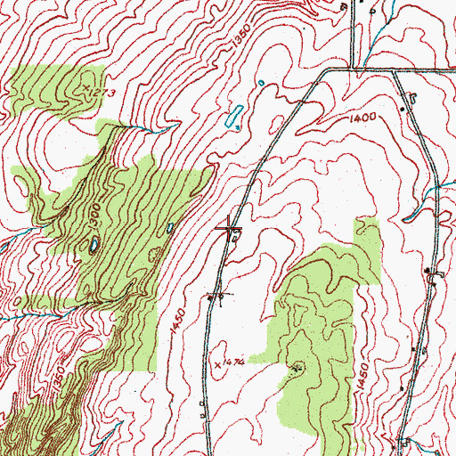 Topographic Map of Hickory Knoll School, NY