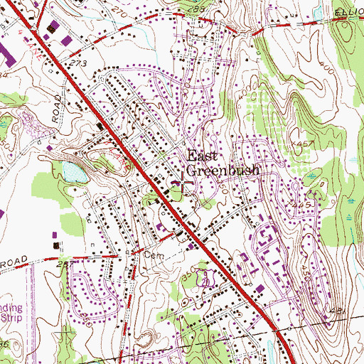 Topographic Map of Holy Spirit School, NY