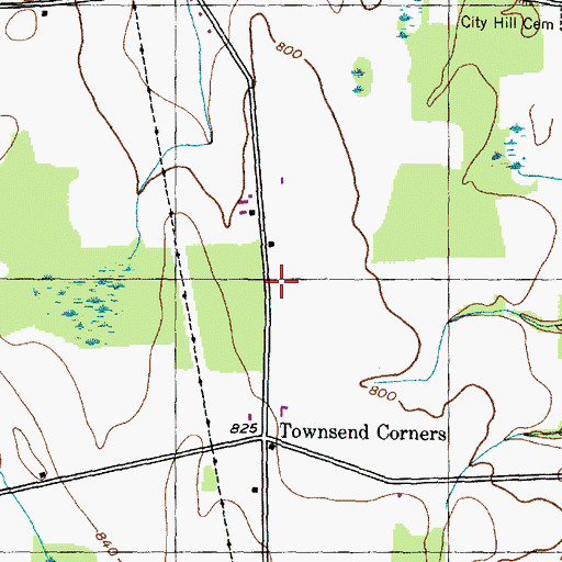 Topographic Map of New Conquest Mennonite School, NY