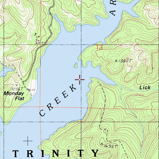 Topographic Map of Lick Canyon, CA