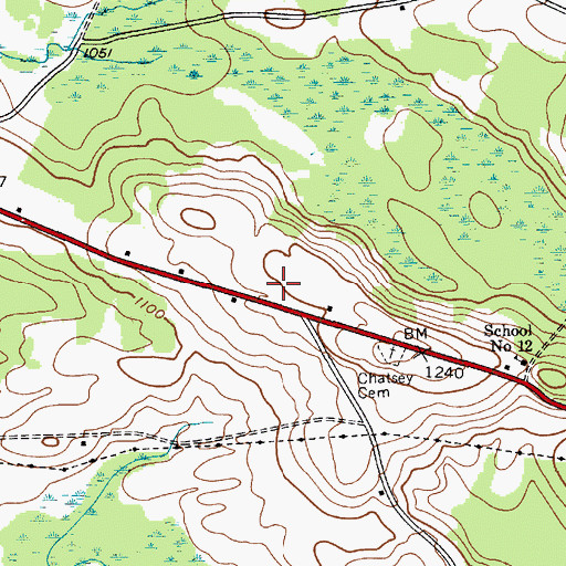 Topographic Map of Oppenheim - Ephratah Central School, NY