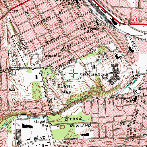 Topographic Map of Parkview Seventh Day Adventist Junior Academy, NY