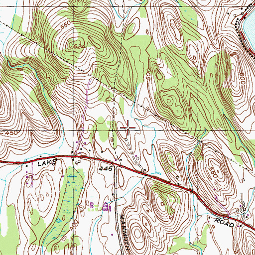 Topographic Map of Robert C Parker School, NY
