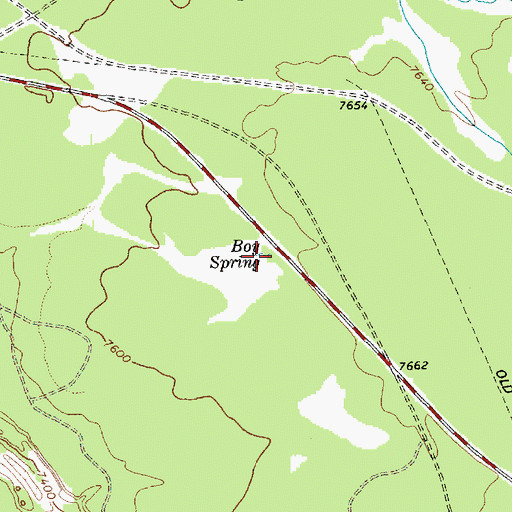 Topographic Map of Boy Spring, AZ