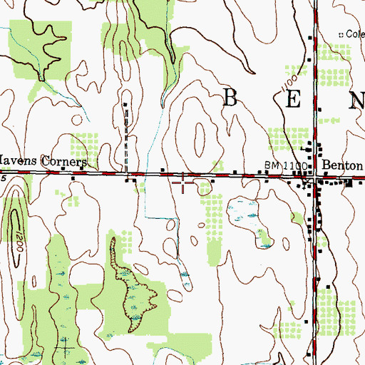 Topographic Map of Sunny Haven Mennonite School, NY