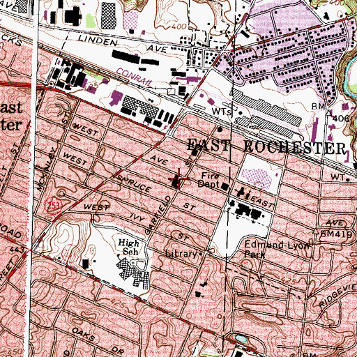 Topographic Map of Trinity Montessori School, NY