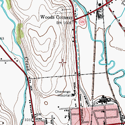 Topographic Map of Valley Heights Christian Academy, NY