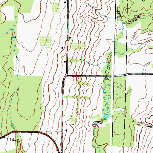 Topographic Map of Valley View School, NY