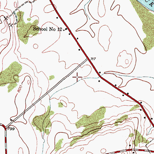 Topographic Map of Carthage Middle School, NY