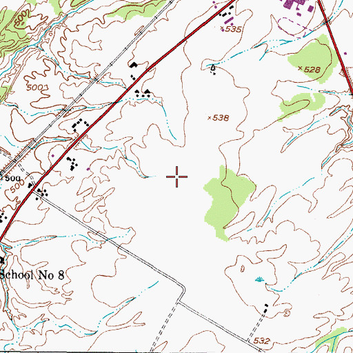 Topographic Map of Indian River Intermediate School, NY