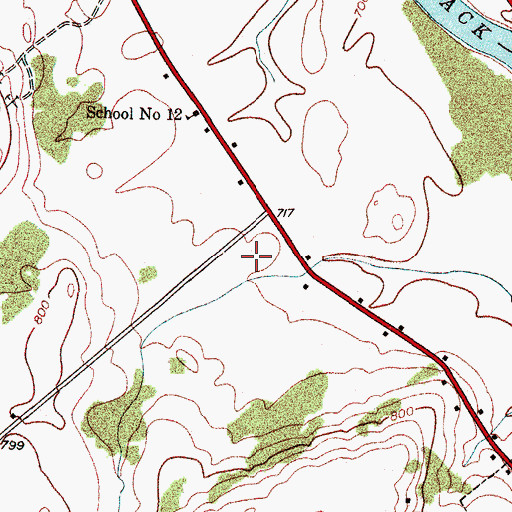 Topographic Map of Carthage Senior High School, NY