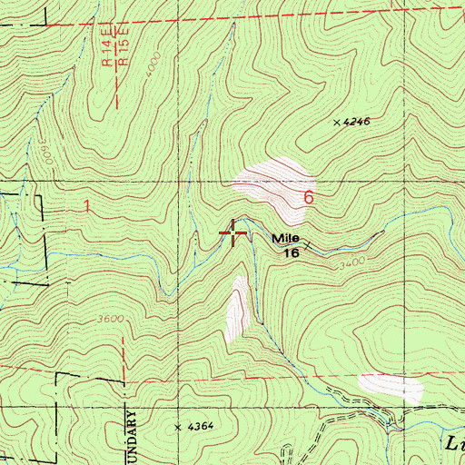Topographic Map of Little Mokelumne River, CA