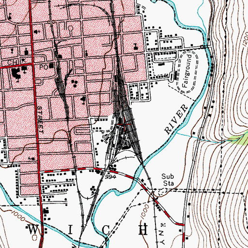Topographic Map of Norwich High School, NY