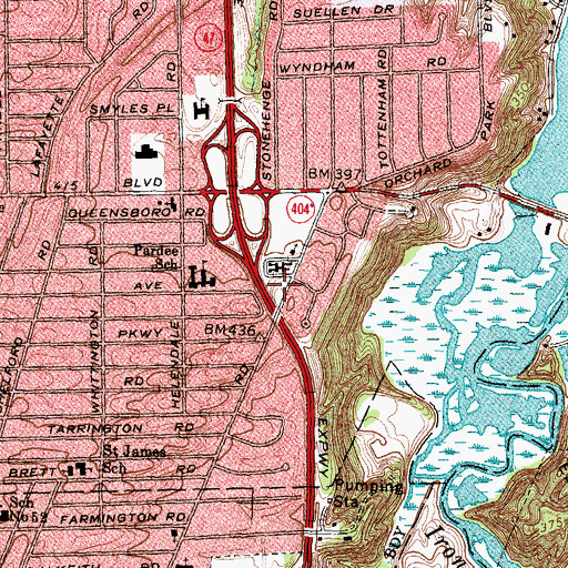 Topographic Map of Empire State College, NY