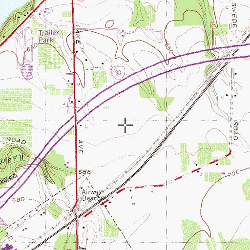 Topographic Map of Lakeview Shock Incarceration Correctional Facility, NY