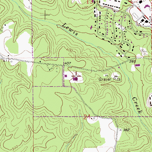 Topographic Map of Community Hospital, AL