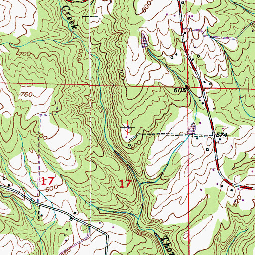 Topographic Map of Bradford Health Services Warrior Residential Treatment Center, AL
