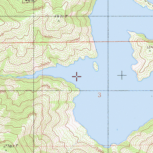 Topographic Map of Little Sugarloaf Creek, CA