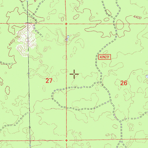 Topographic Map of Long Bell State Game Refuge 1N, CA