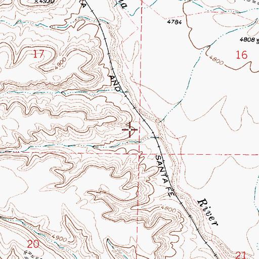 Topographic Map of Prescott Wastewater Treatment Facility, AZ