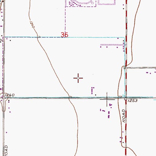 Topographic Map of Chandler - Gilbert Community College Pecos Campus Library, AZ