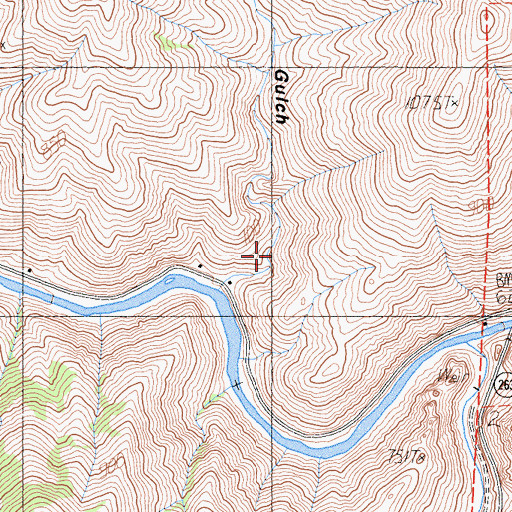 Topographic Map of Long Gulch, CA