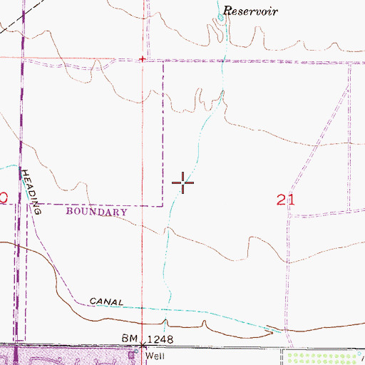 Topographic Map of Peoria Public Library Sunrise Mountain Branch, AZ