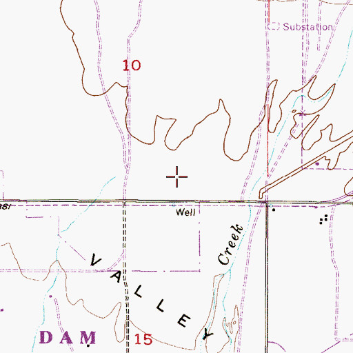 Topographic Map of Phoenix Public Library Agave Branch, AZ