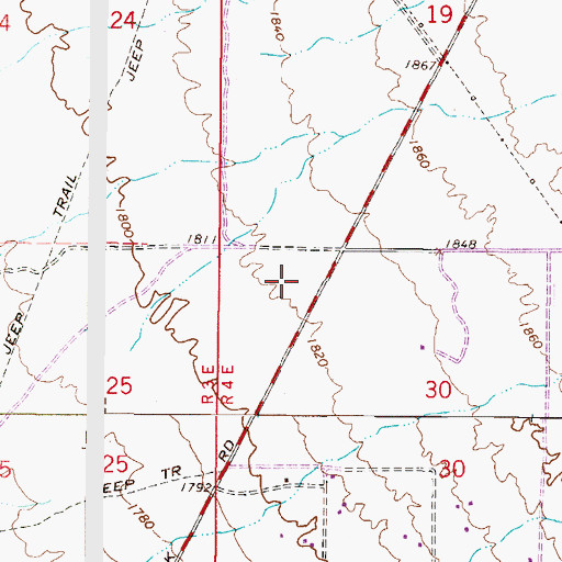 Topographic Map of Phoenix Public Library Desert Broom Branch, AZ