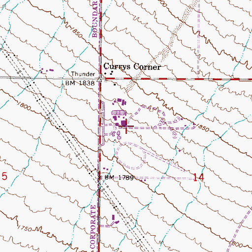 Topographic Map of Scottsdale Public Library Appaloosa Branch, AZ
