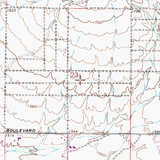 Topographic Map of Scottsdale Public Library Palomino Branch, AZ