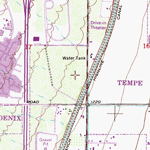 Topographic Map of Musical Instrument Museum, AZ