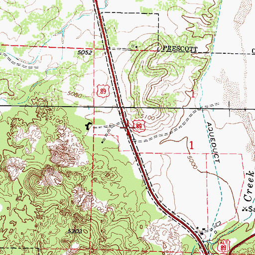 Topographic Map of The Phippen Museum, AZ
