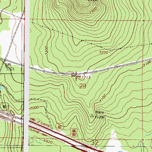 Topographic Map of Garland Prairie Vista Family Picnic Ground, AZ