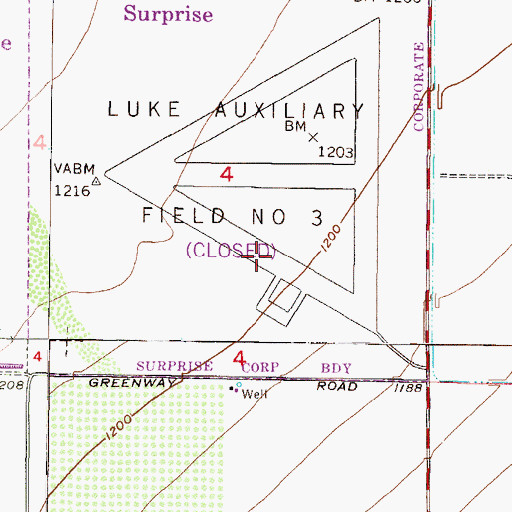 Topographic Map of Maricopa County Superior Court Northwest Regional Center, AZ