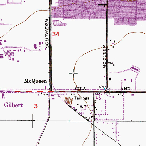 Topographic Map of Maricopa County Superior Court Southeast Court, AZ