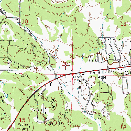 Topographic Map of Sedona Municipal Court, AZ