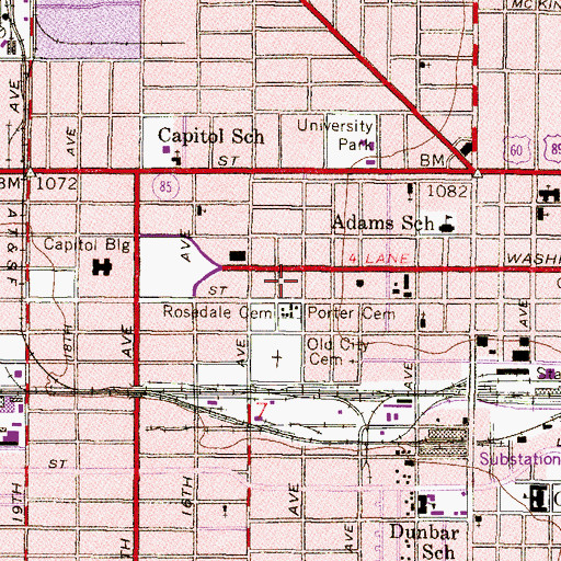 Topographic Map of Arizona Office of the Attorney General, AZ