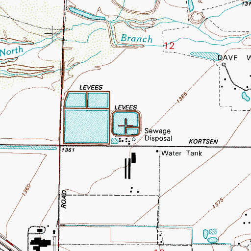 Topographic Map of Casa Grande Water Reclamation Plant, AZ