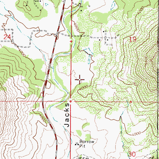 Topographic Map of Big Park Water Improvement District Wastewater Treatment Plant, AZ