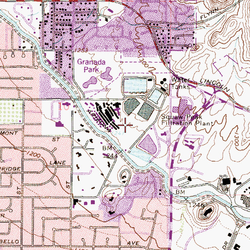 Topographic Map of City of Phoenix 24th Street Water Treatment Plant, AZ
