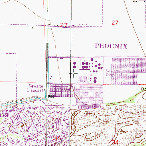 Topographic Map of City of Phoenix 91st Avenue Wastewater Treatment Plant, AZ